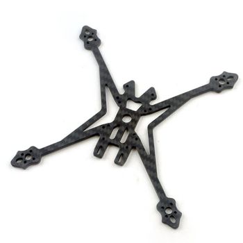 Happymodel Crux35 Pieza de Repuesto - Placa Inferior de Fibra de Carbono de 3mm de Espesor y 150mm de Distancia entre Ej