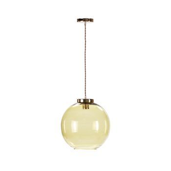 Lámpara de techo Ball amarillo de vidrio soplado E27