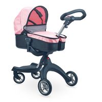 carro de muneca carrito moderno de munecas en color rosa con gris fl9136 regalo portabebe para munecas el carrito incluye capazo con capota y cubre capazo facil de montar calidad al mejor