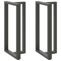 patas para mesa de bar en forma de t 2 unidades antracita 60 x 35 x 110-111 cm acero vidaxl