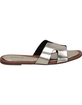 Sandalias Planas Para Mujer Skydiva Chill Color Oro 37
