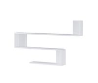 estanteria de pared kitee 3 estantes aglomerado 120 x 15 x 72 cm - blanco encasa