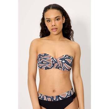 Ysabel Mora Bañador Top bikini bandeau estampado copas C y D para mujer