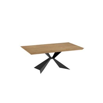 Stark - Mesa Extensible (200/300 X 100 Cm) En Chapa Negra