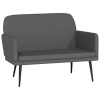 banco de cuero sintetico gris 107x80x81 cm vidaxl
