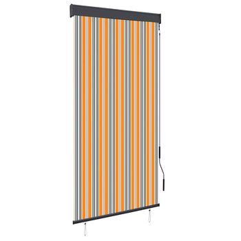 Estor Enrollable De Exterior Amarillo Y Azul 100x250 Cm Vidaxl