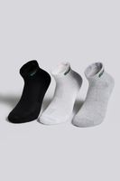 calcetines cortos lacoste - blanco - pack 3 talla s