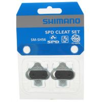 shimano  calas de pedales spd sh56 - calas de modo de desenganche multi se pueden soltar girando en cualquier direccion juego de calas con gran superficie de apoyo y solidez para pedal shimano
