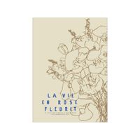 poster la vie en rose - blue sin marco  - 30 x 40 cm