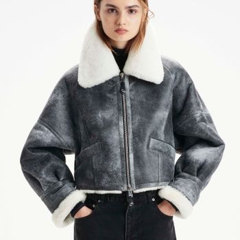 Shoreditch Ski Club Ottilie Shearling Jacket - L
