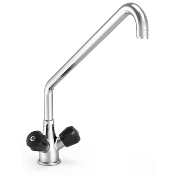 Grifo De Sobremesa Con Pomos Giratorios Aislantes Dos Aguas