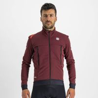 sportful fiandre warm jacket - l - red wine