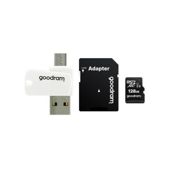 Tarjeta MicroSDXC Goodram M1A4 All in One 128GB UHS-I Clase 10 con Lector USB 2.0