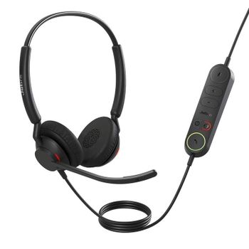 Auriculares Jabra Engage 40 con cable USB para oficina y call center, micrófonos duales y protección auditiva