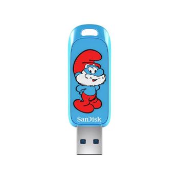 Unidad flash USB SanDisk Smurf 64 GB USB tipo A 3.2 Gen 1 Azul