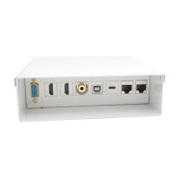 caja de conexiones aisens a127-0720 vga 2x hdmi jack 35 usb-c usb-b 2x rj45 cat6a stp blanca
