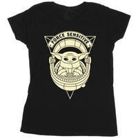 disney camiseta manga larga the mandalorian force sensitive para mujer