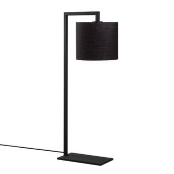 Lámpara De Mesa Profil-4692 Negro Metal Tela 27x20x65 Cm