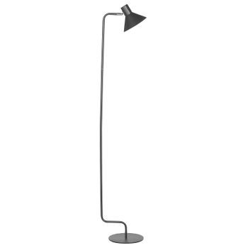 Lámpara De Pie De Metal Negro 154 Cm Pantalla Cónica Interruptor Rimava