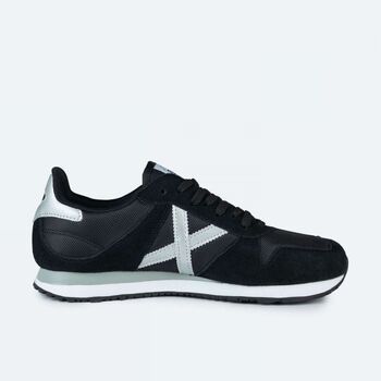 Munich Deportivas Moda 8620432 MASSANA 432-BLABLACK AND SILVER para hombre