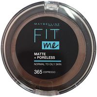 maybelline new york colorete  polvos fit me matte and poreless powder - 365 espresso para mujer