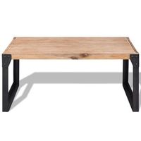 mesa de centro 100x60x45 cm madera - marron