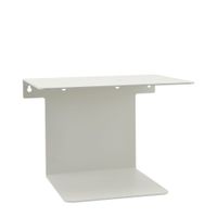estanteria de pared de metal blanco