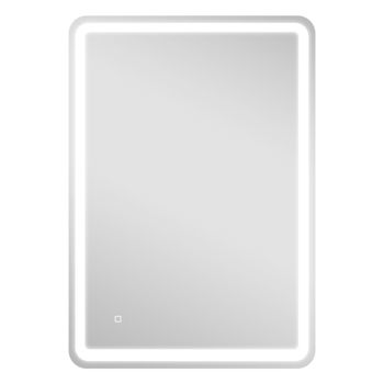 HOMCOM Espejo de Baño con Luces LED 70x100 cm 3 Colores de Luz Brillo Regulable Función Antivaho Función de Memoria IP44   Aosom España