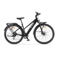 bicicleta electrica urbana cyrusher asuka motor bafang de 36 v y 250 w bateria lg de 14 ah negra
