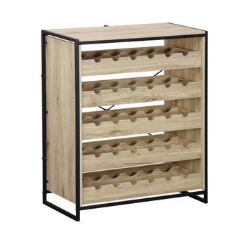 Estantería Para Botellas De Vino, Natural