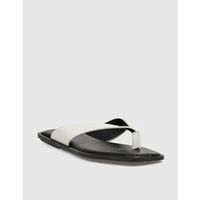 kamome trends sandalias sandalia de dedo roman blanco para mujer