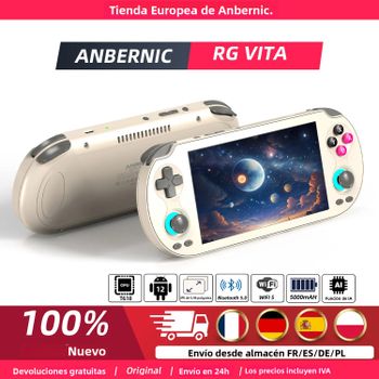 Consola de Juegos Retro Anbernic RG Vita, Pantalla Táctil IPS de 5.46 Pulgadas, 3GB+64GB de Almacenamiento, Batería de 3000mAh, Dispositivo de Juego con Android 12