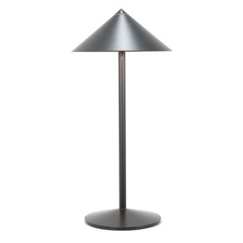 Lámpara led aluminio recargable 6w titanio ip65 cabezal magnético