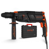 dnipro-m martillo perforador sds-plus 880w portabrocas cambio rapido 2-13 mm 3 modos 28j 4850 ipm 1150 rpm o26 mm hormigon maletin rh-100q