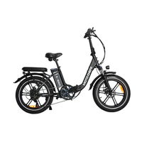 urban fat tire e-bike moto chefe dz2030 20x40 7 velocidades negro