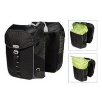 basil alforjas miles black lime impermeable negro con reflectante 34 l34x17x43cierre click