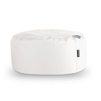 puff redondo polipiel indoor blanco happers