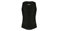 camiseta santini alpha sin mangas negra