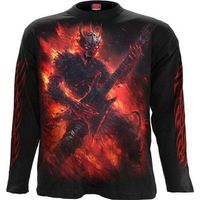 spiral camiseta manga larga riff burner para mujer