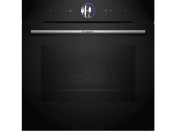 Horno a vapor - Bosch HSG7361B1, Multifunción, Hidrolítica, 71 l, Steam Plus, Pantalla táctil TFT 59.4 cm, Negro
