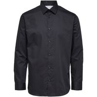 selected camisa ethan classic overhemd zwart para mujer