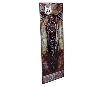 Placa de metal marrón 36x13x0,6