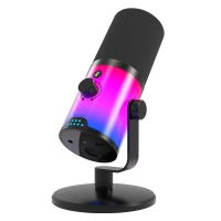 microfono dinamico wm16 usb xlr con iluminacion rgbtarjeta de reduccion de ruido dspmicrofono condensador cardioidepl