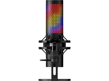 Micrófono - HYPERX QuadCast 2 S, USB, Sensor para silenciar, Indicadores LED, Negro