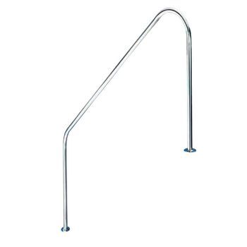 Barandilla Acceso Piscina 2 Curvas Flexinox Aisi 316l Hormigón Salina 1219mm - 1219mm