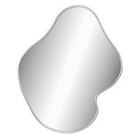 espejo de pared plateado 60x50 cm vidaxl