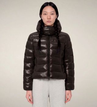 Save The Duck para mujer. D31470W-LOVE23 Chaqueta acolchada Cosmary marrón (M/L), Casual, Sostenible, Nylon reciclado