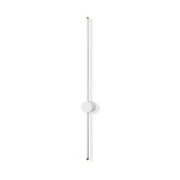 lampara de pared sword-13486 blanco metal 91 cmx10x 7 cm
