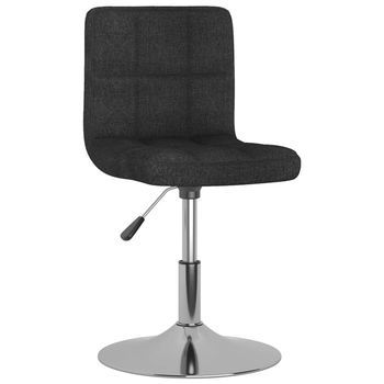 4 Uds Sillas De Comedor | Silla De Mesa | Silla De Cocina Giratorias Tela Negro