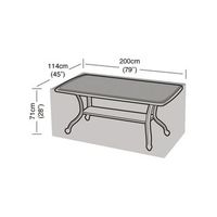 funda mesa rectangular 8 plazas  114 x 200 x 71cm easy-cover